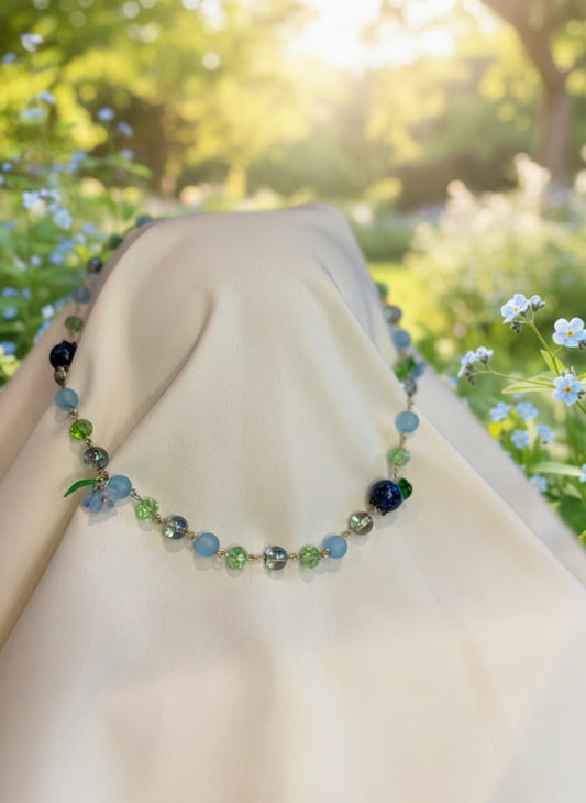 Blueberries and forget me nots
